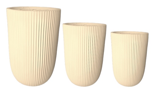 Fiber Clay Pot Set FCP 202 (3 sizes)