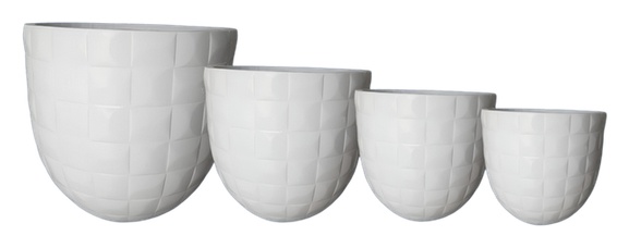 Fiber Clay Pot Set FCP 203 (4 sizes)
