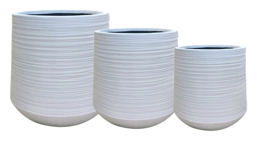 Fiber Clay Pot Set FCP 212 (3 sizes)