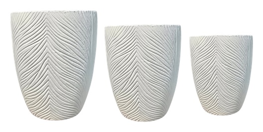 Fiber Clay Pot Set FCP 213 (3 sizes)