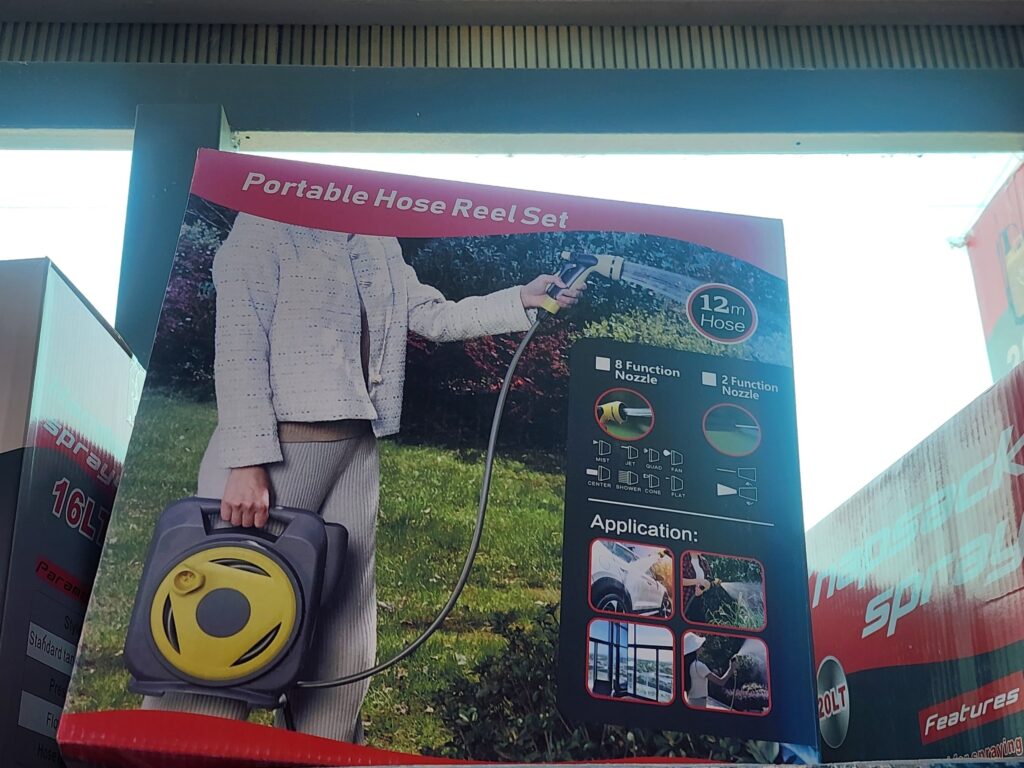 Portable Hose Reel Set with 12m Hose